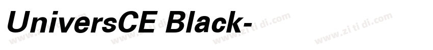 UniversCE Black字体转换